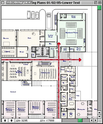 Lower Level plan with circulation