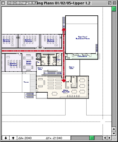 Upper Level plan with circulation